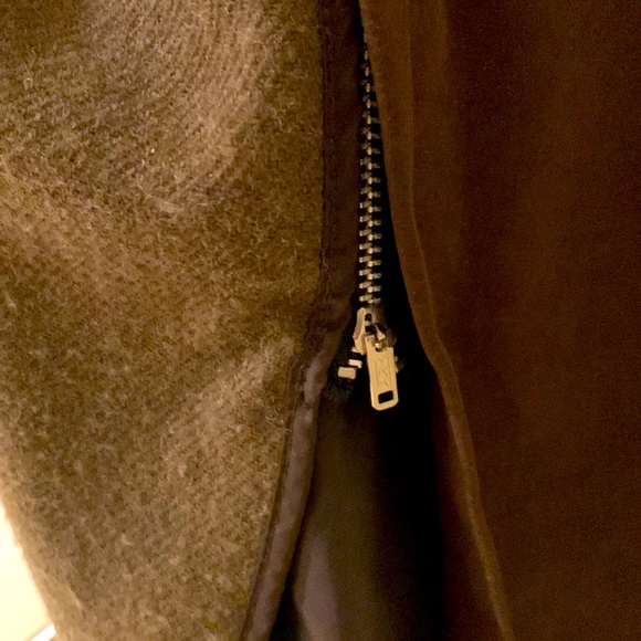 NEIMAN MARCUS WOMENS SIZE MEDIUM BROWN COAT WITH HOOD & REMOVABLE LINING - Picture 8 of 11